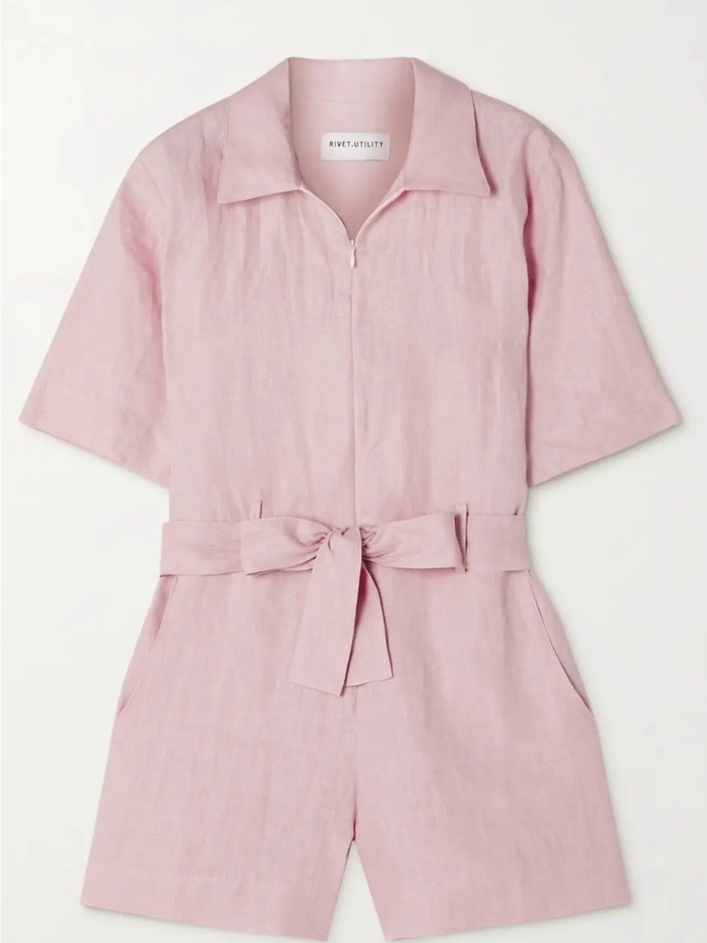Linen Romper by RIVET UTILITY